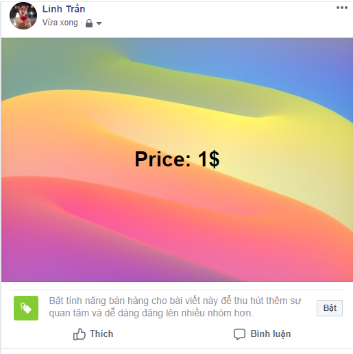 tính năng bán hàng trên Facebook cá nhân 